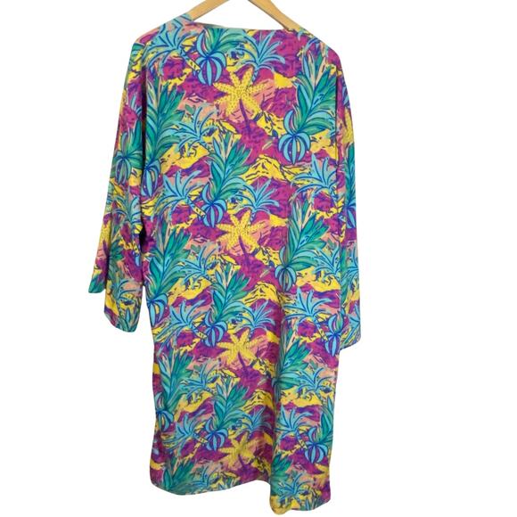 World Market Euphoric Jungle Multicolor Abstract Kimono Colorful Tropical OS - Picture 11 of 11